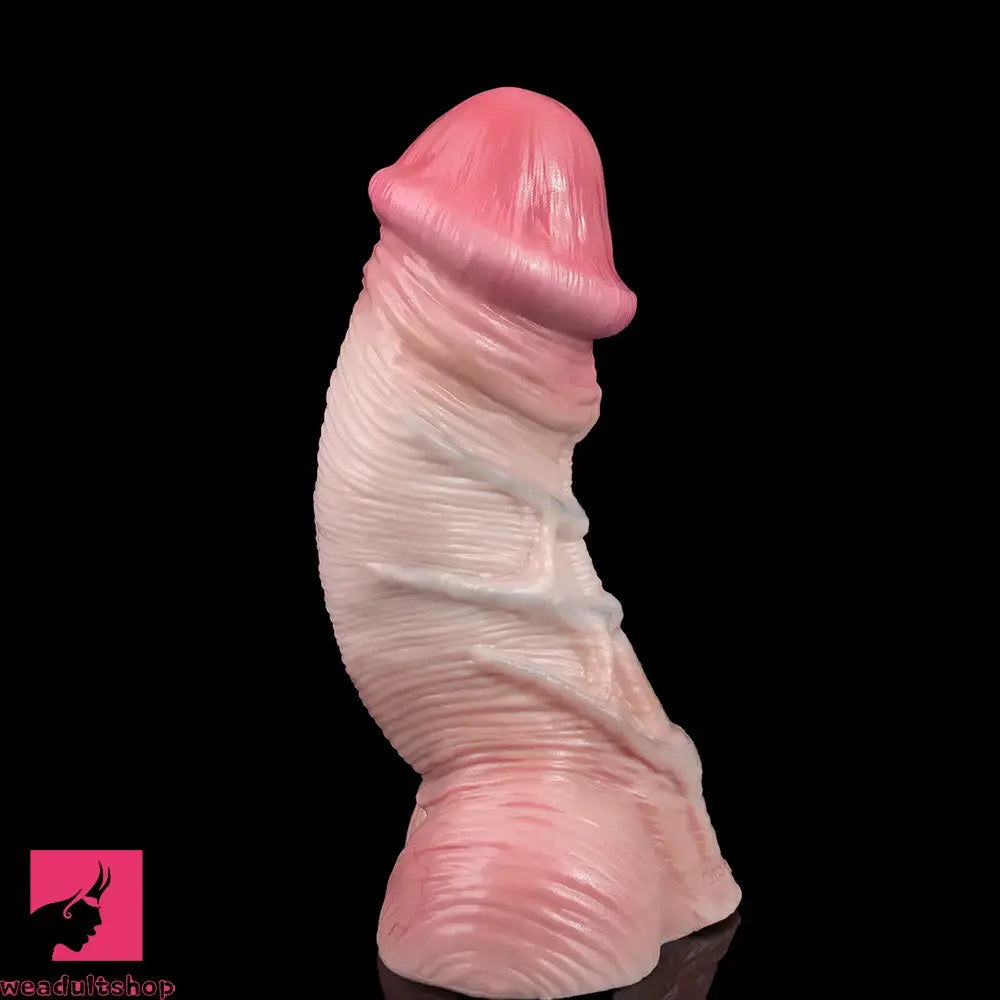 9.17in Double Layer Silicone Soft Big Dildo For Anal Training Masturbation Toy
