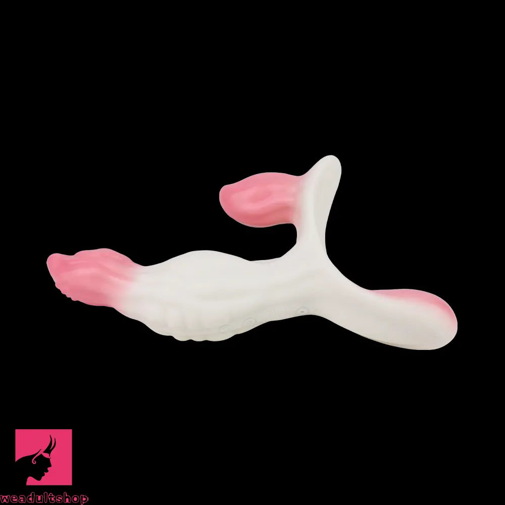 6.18in Wearable Strap on Vibrating Soft Liquid Silicone Dildo Clit Dildo