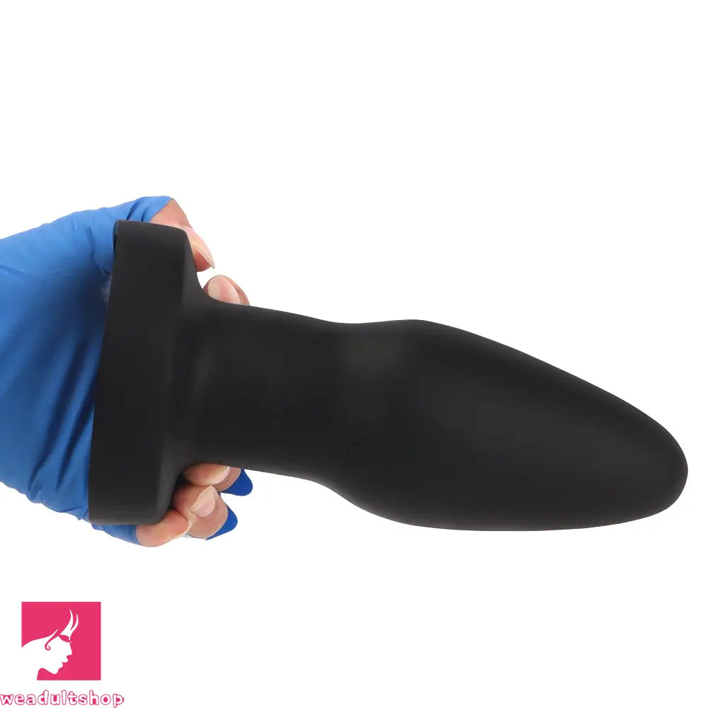 4.72in 6.49in 7.87in Silicone Black Anal Plug Dildo Pleasure Masturbator