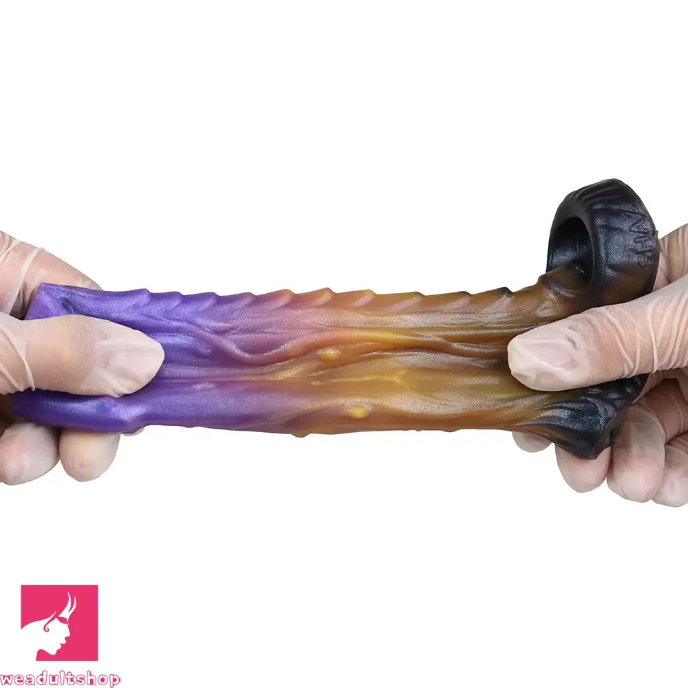 5in Dragon Fantasy Spiked Silicone Soft Dildo Sleeve Cock Extender Sex Toy