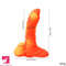 7.08in 9.05in Uncut Big Monster Animal Soft Silicone Luminous Clit Dildo