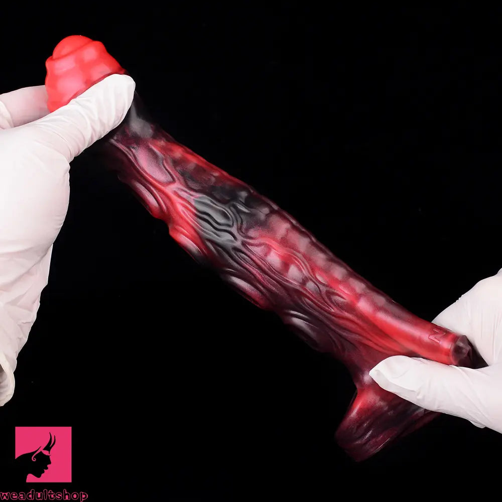 5.98in 7.09in Silicone Tentacle Sleeve Knot Vibrating Hollow Female Dildo