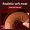 8in Realistic Texture Liquid Silicone Dildo Soft Elastic Cock Lifelike Sex Toy