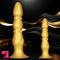 8.07in 11.22in Gold Silicone Large Anal Plug Penis Dildo Anal Exercises