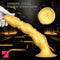 8.07in 11.22in Gold Silicone Large Anal Plug Penis Dildo Anal Exercises