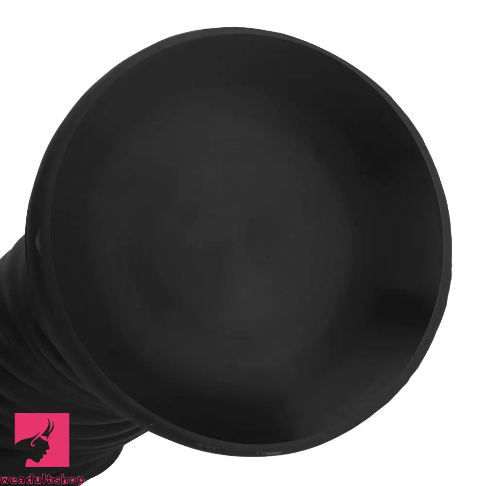 8.26in 10.43in 12in Silicone Thread Black Big Soft Dildo Anal Masturbator