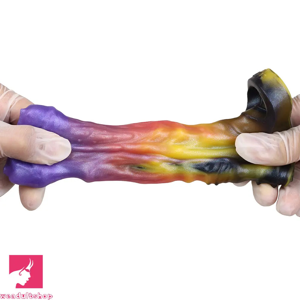 4.96in Ozuros Fantasy Odd Silicone Soft Dildo Sleeve Cock Extender Toy
