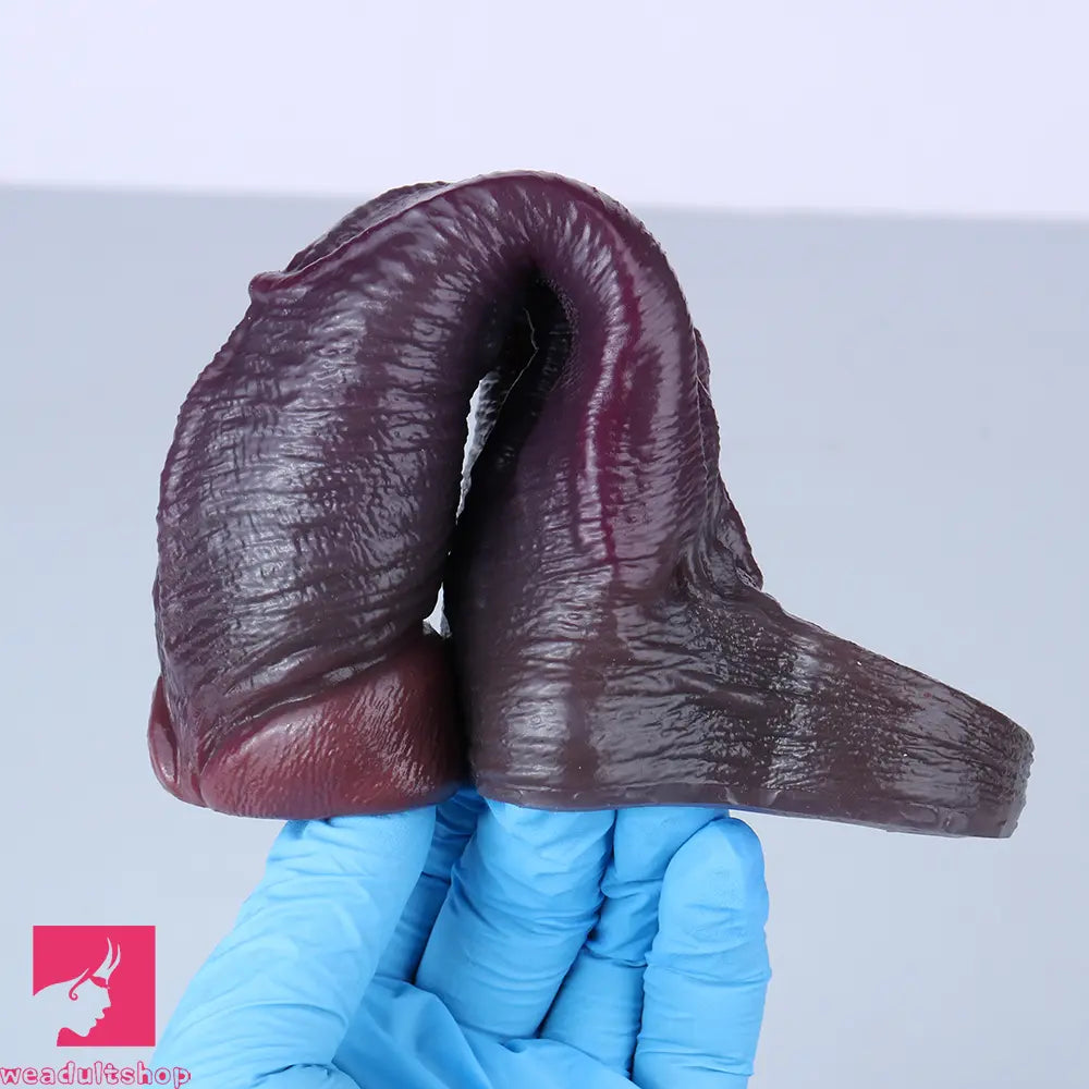 6.89in Platinum Silicone Real Feeling Dildo Sleeve Stretchy Penis Sleeve Ring