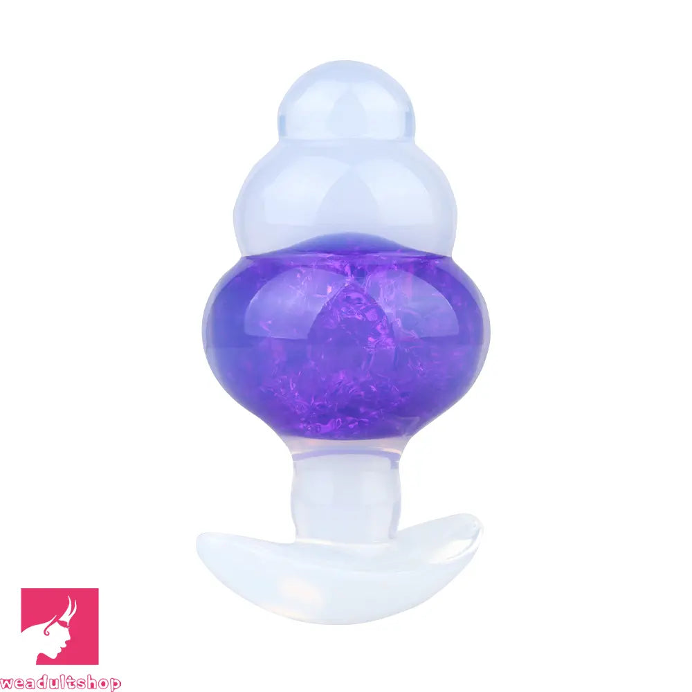 4.53in Luminous Silicone Anal Beads Dildo Anal Love Toy For Women Clit