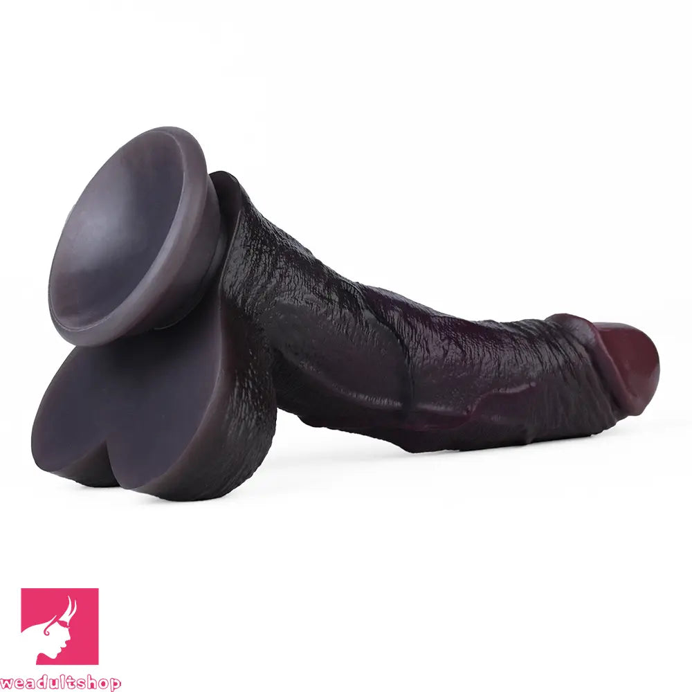 7.28in Dual Density Silicone Soft Real Dildo Unisex Adult Pleasure Cock