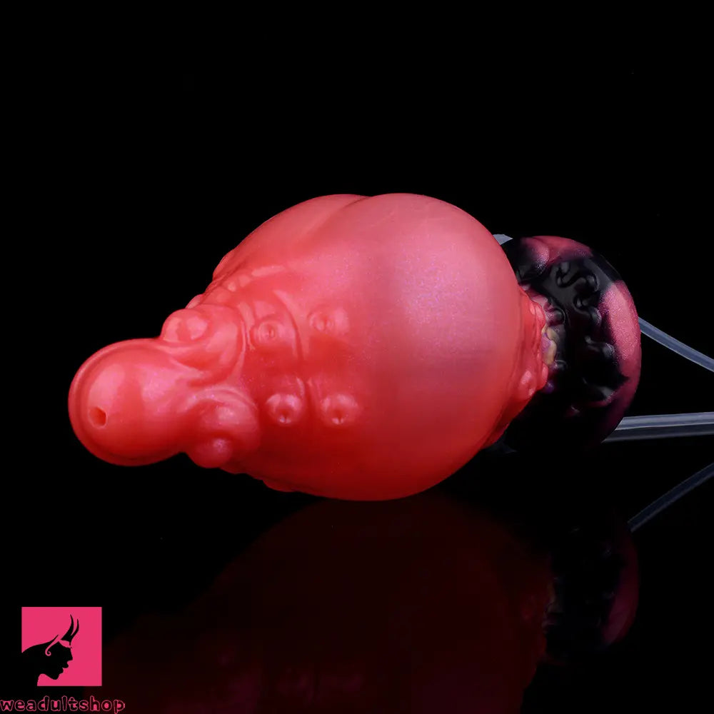 5.91in Fantasy Octopus Silicone Flexible Inflatable Spraying Water Dildo