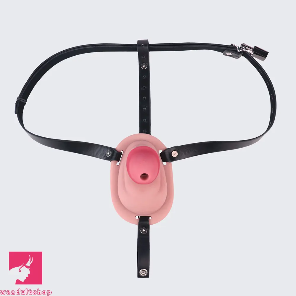 3.34in Real Hollow Chastity Cage Dildo Couple Sex Love Masturbator