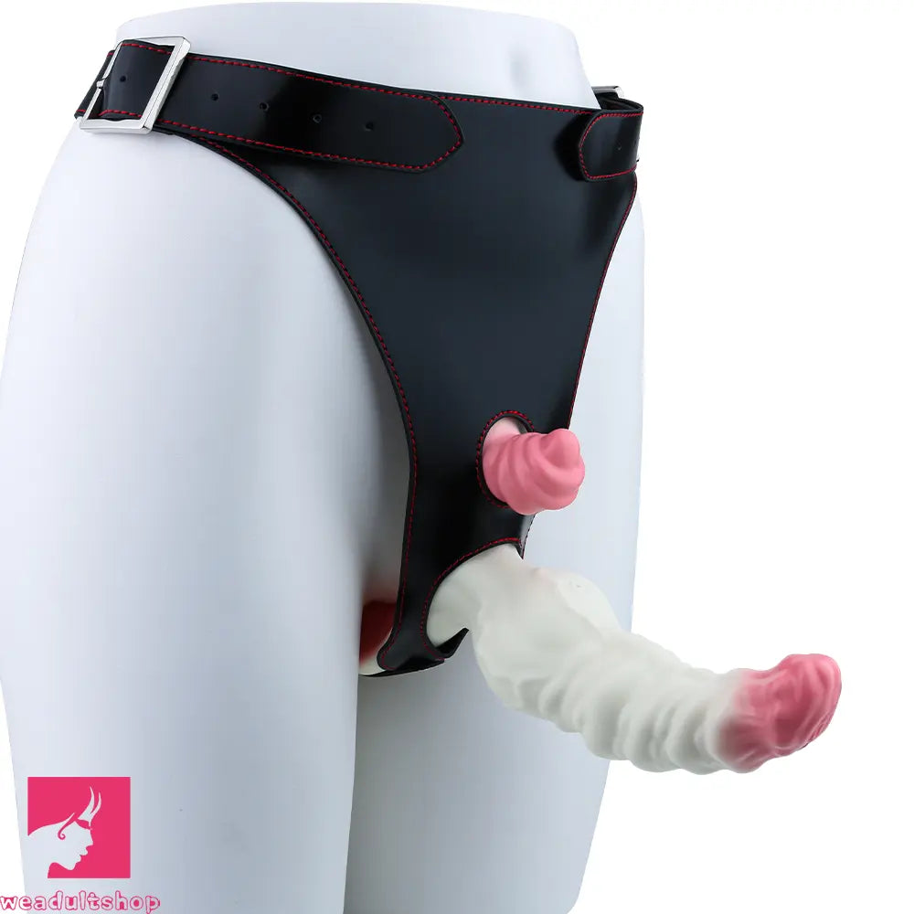 6.42in Monster Fantasy Wearable Strap on Vibrating Anal Silicone Dildo