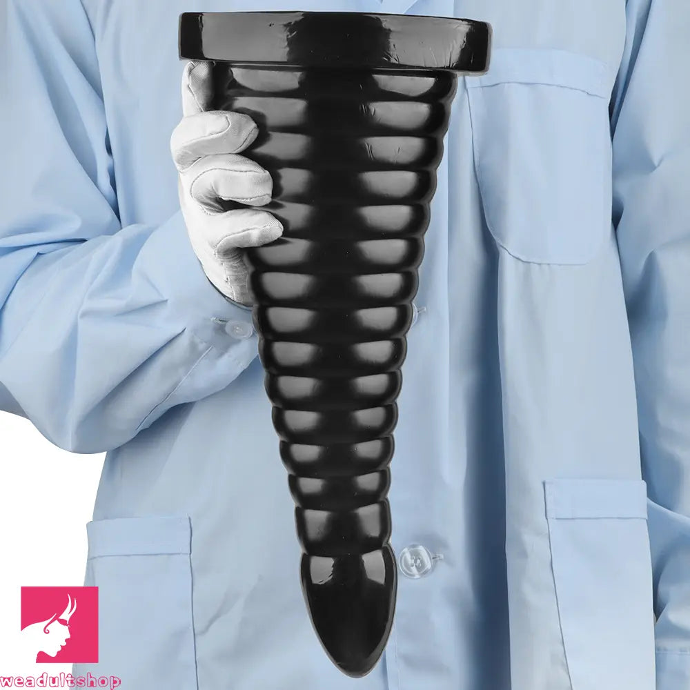 10.23in 14.56in Large Thread PVC Pagoda Thick Large Anal Plug Cock Dildo