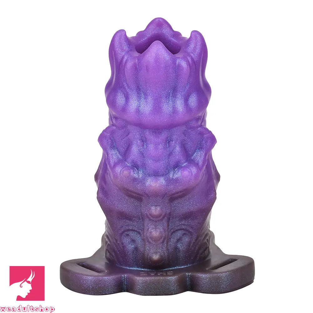 5.39in Scary Dragon Beast Creature Hollow Dildo Sleeve With Cock Ring