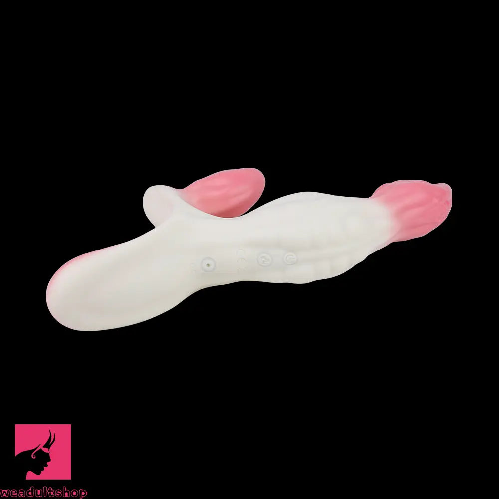 6.18in Wearable Strap on Vibrating Soft Liquid Silicone Dildo Clit Dildo