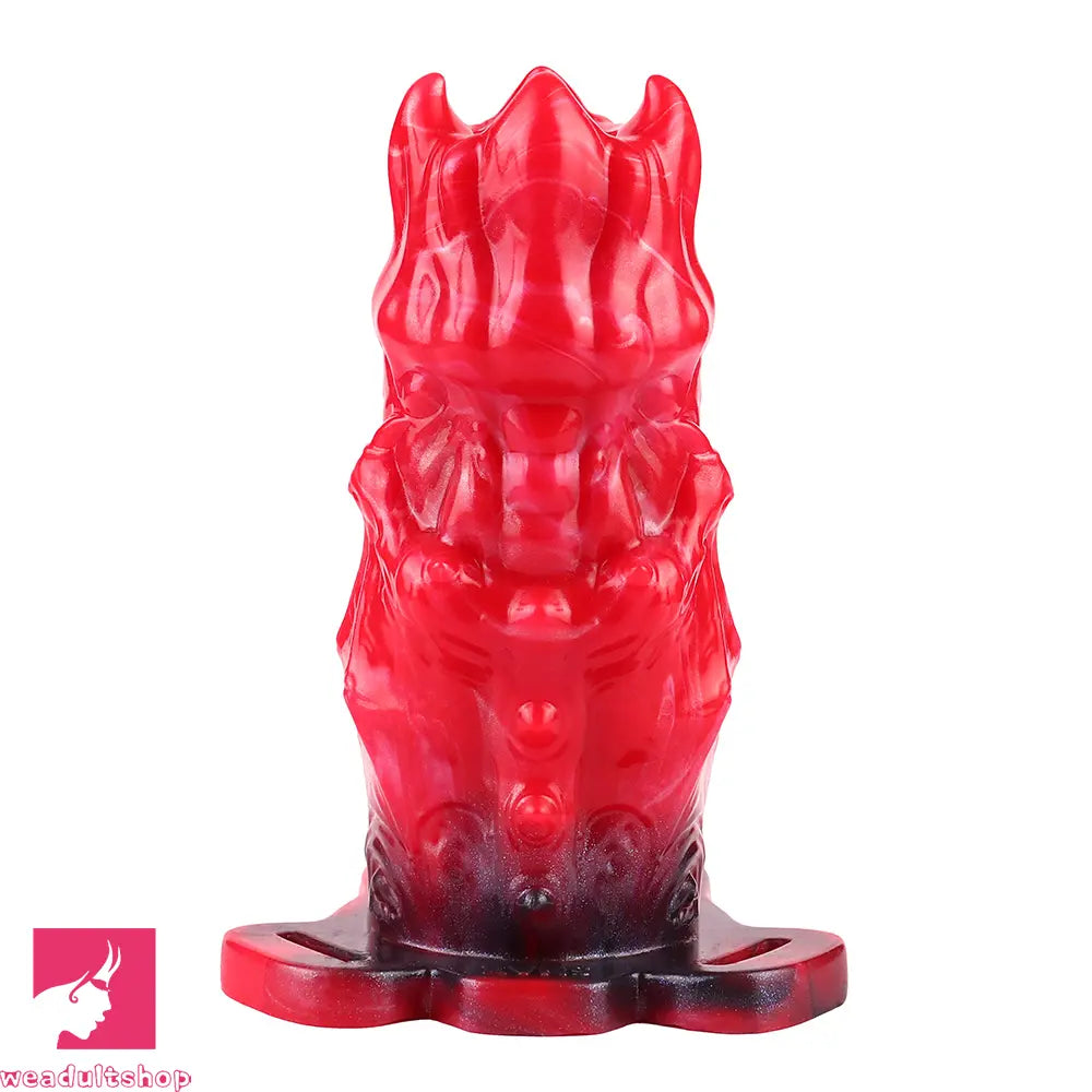 5.39in Hollow Dildo Silicone Soft Fantasy Odd Strap on Cock Sleeve Love