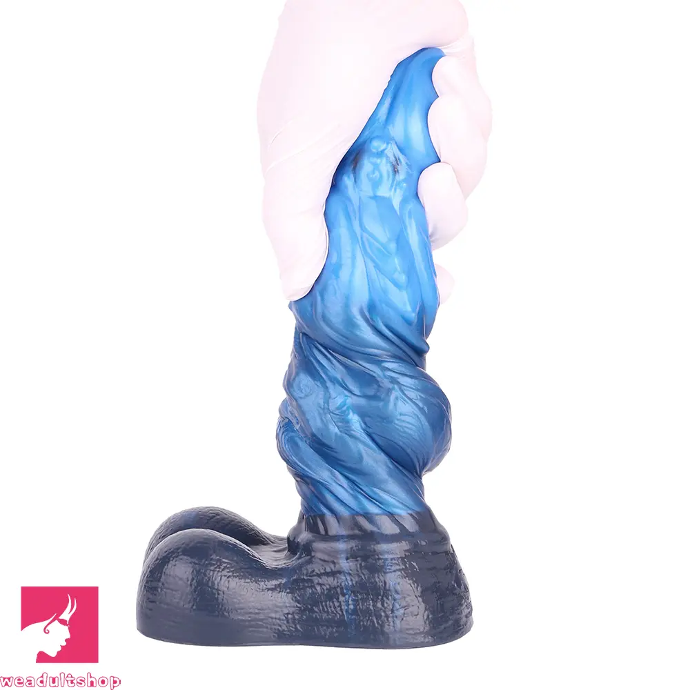 8.22in Dual Density Silicone Monster Knot Dildo Ultra Soft Penis Love Cock