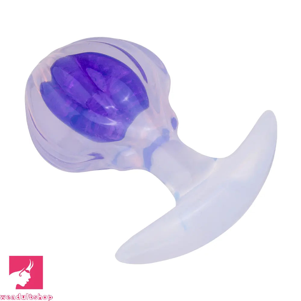 3.27in 3.86in Silicone Butt Plug Dildo Vaginal Massager & Anal Stimulator