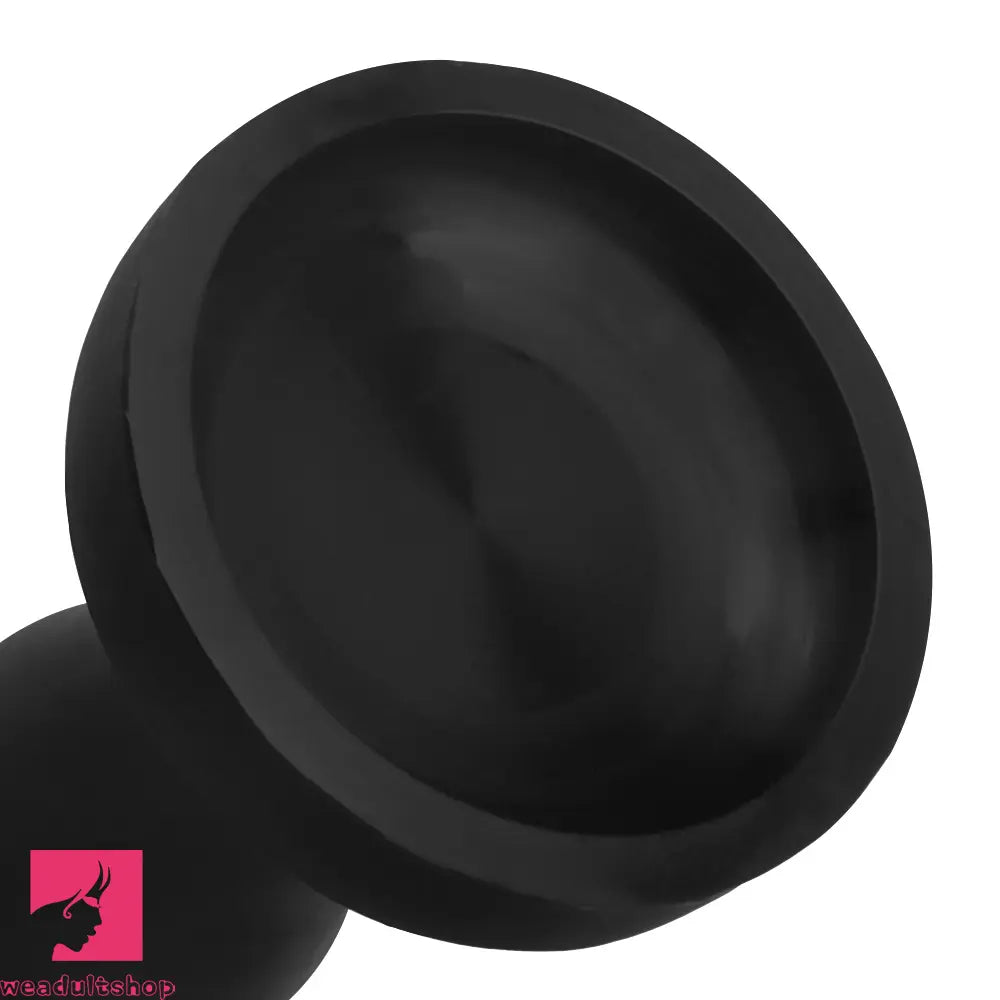 6.69in 8.66in 10.23in Black Silicone Soft Large Anal Plug Cock Dildo