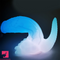 6.69in 9.44in Dinosaur Uncut Silicone Soft Luminous Penis Dildo With Tail