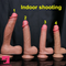 7.5in 8.46in 9.84in Lifelike Double Layer Silicone Dildo Anal Prostate Toy