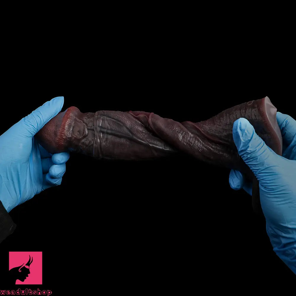 8.82in Super Soft Silicone Realistic Cock Reusable Erotica Dildo Sleeve
