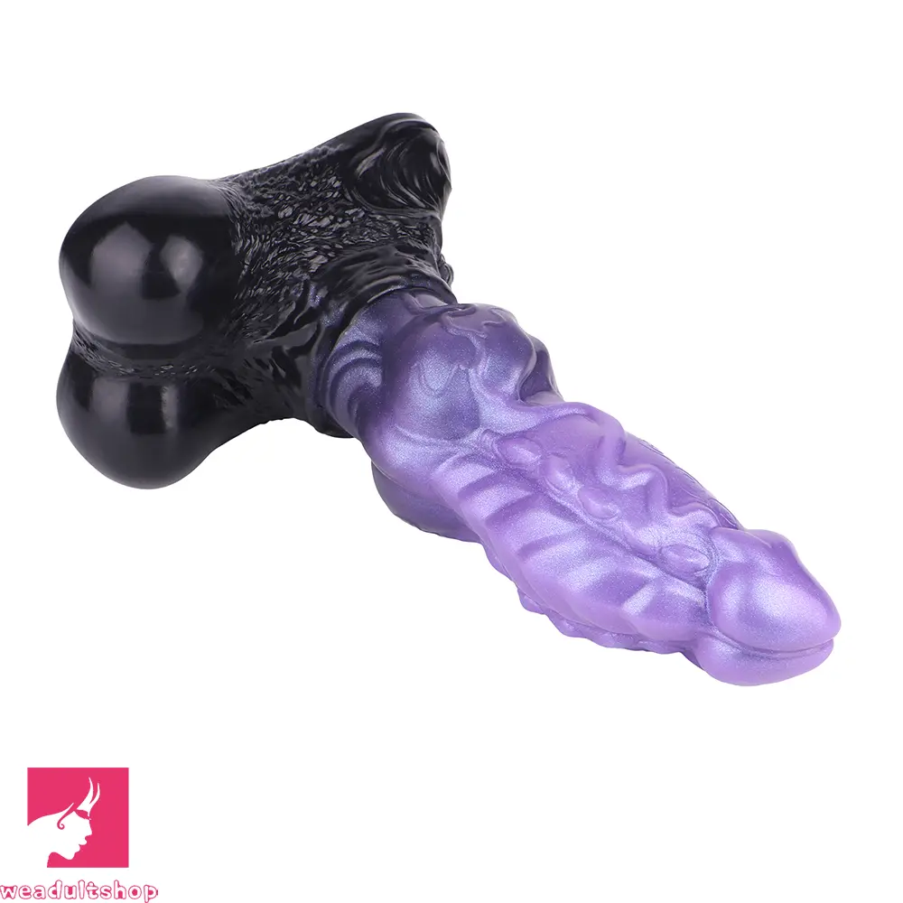 10.15in Dual Density Silicone Knot Monster Dildo G-Spot Anal Love Toy
