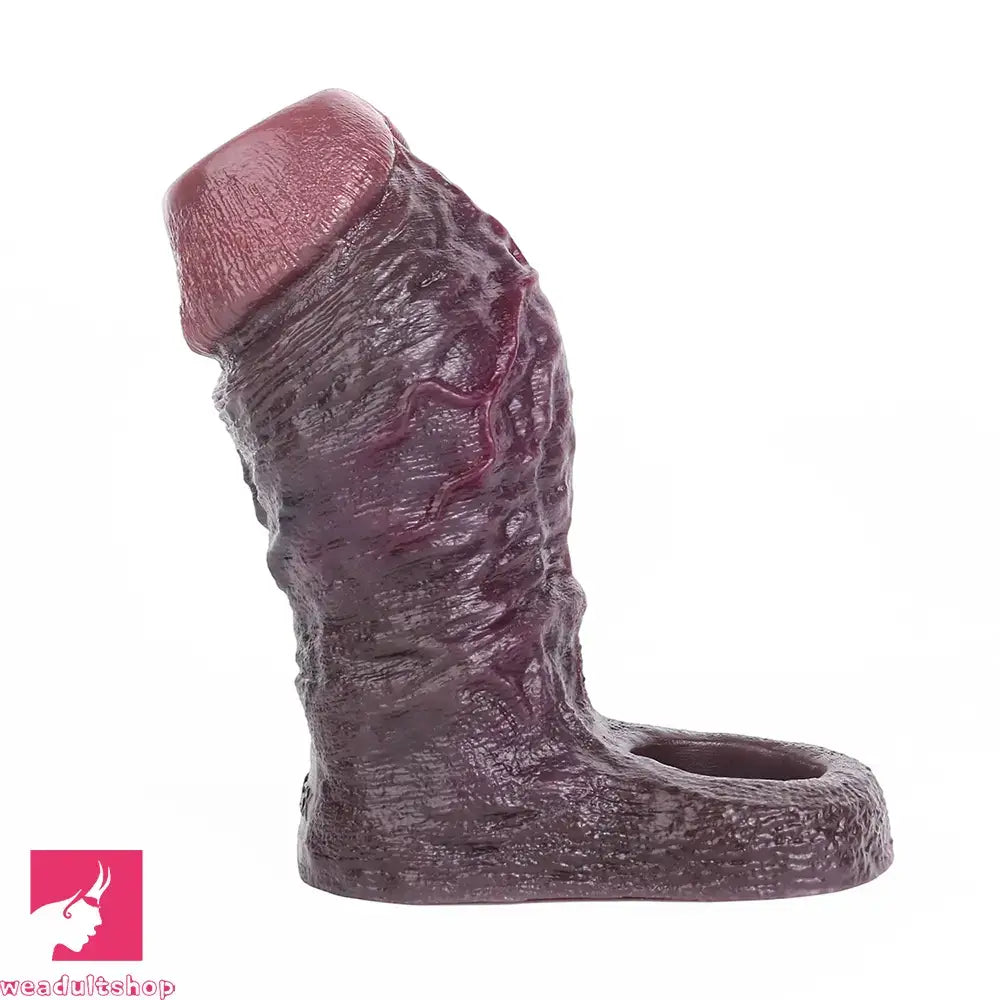 4.13in 4.96in 5.91in 6.53in Real Flexible Realistic Cock Soft Dildo Sleeve