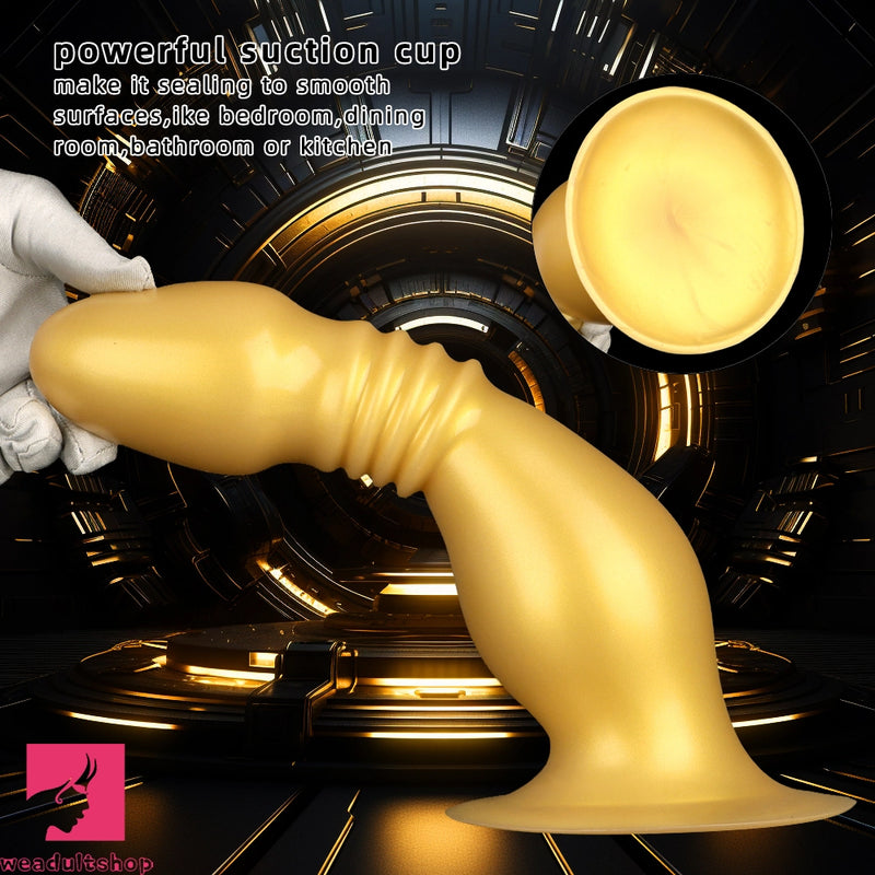 8.66in 12.2in Large Head Anal Dilation Silicone Soft Anal Plug Cock Dildo