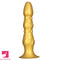 8.07in 11.22in Gold Silicone Large Anal Plug Penis Dildo Anal Exercises
