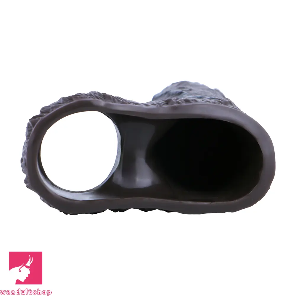 6.69in Uncut Vivid Glans Lifelike Veins Penis Sleeve Dildo Adult Love Toy