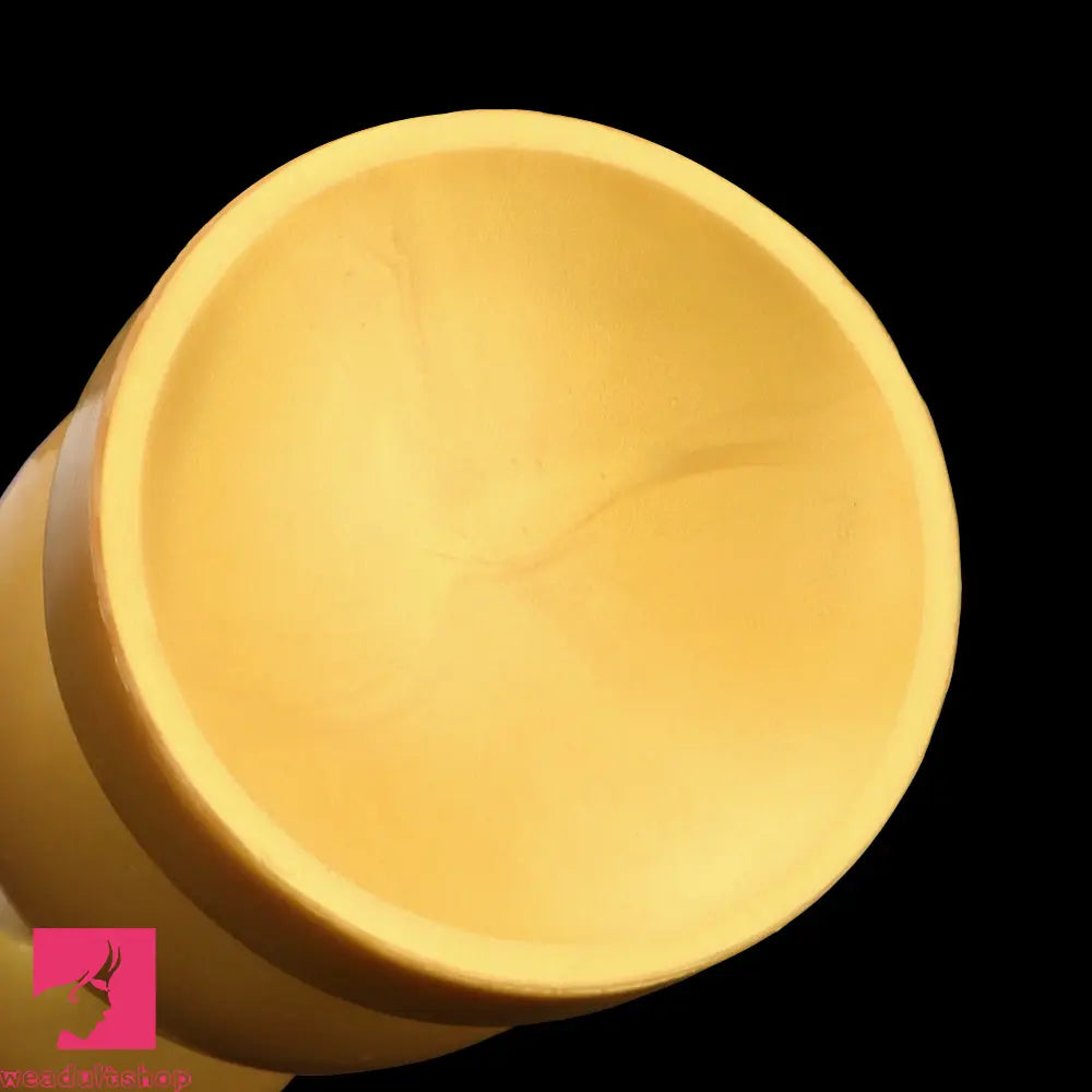 4.13in 5.91in 8.27in 10.63in Golden Soft Gourd-shaped 3-beads Dildo