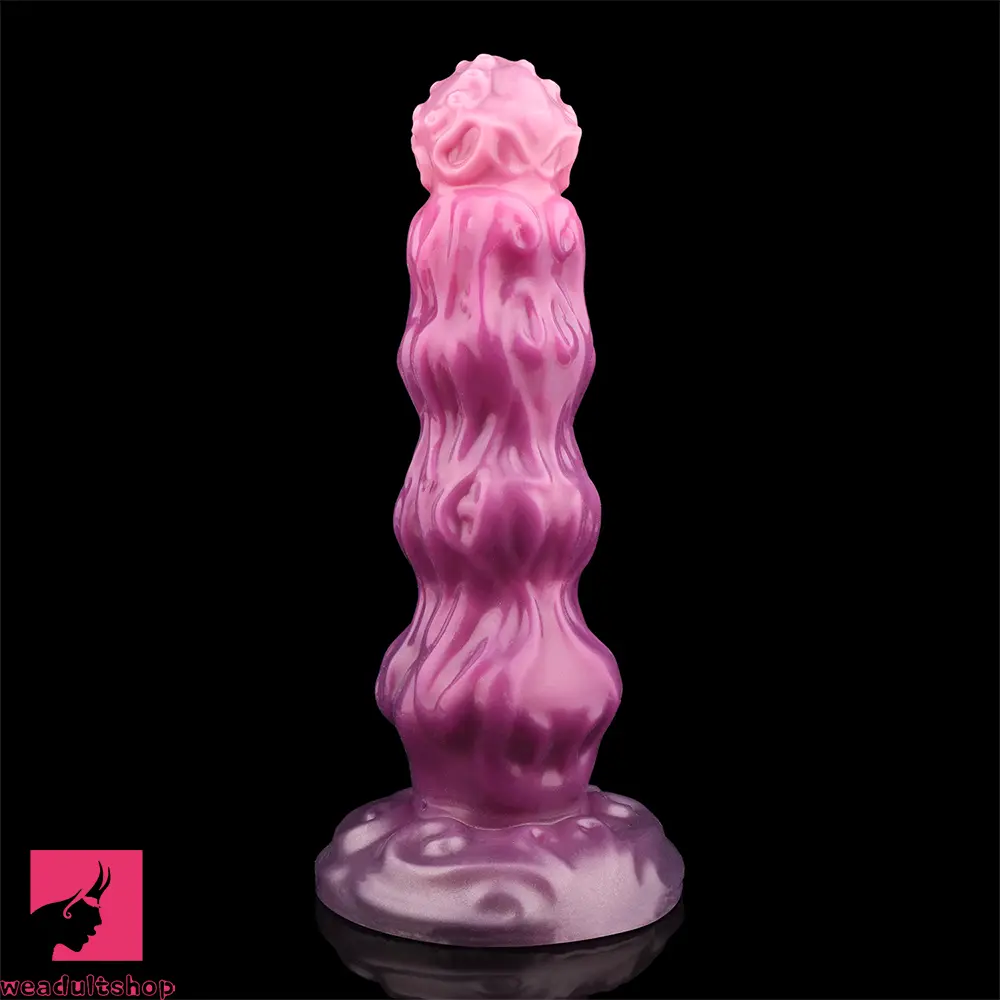 9.68in Inflatable Silicone Soft Big Fantasy Odd Dildo Penis Sex Simulator