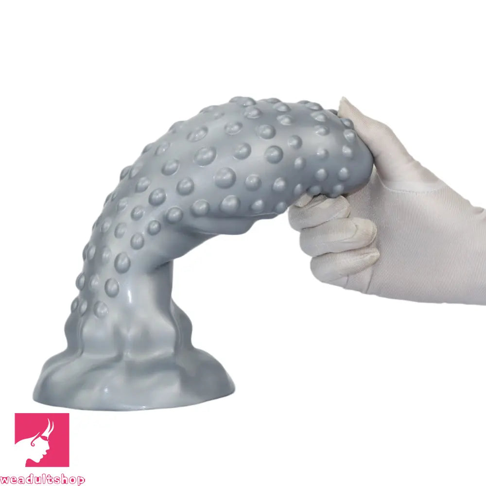 6.29in 8.66in 11.02in Spiked Stripe Silicone Butt Plug Odd Dildo Vagina Dilator