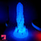 7.48in Luminous Fantasy Silicone Soft Penis Dildo With Spiked Penis Texture