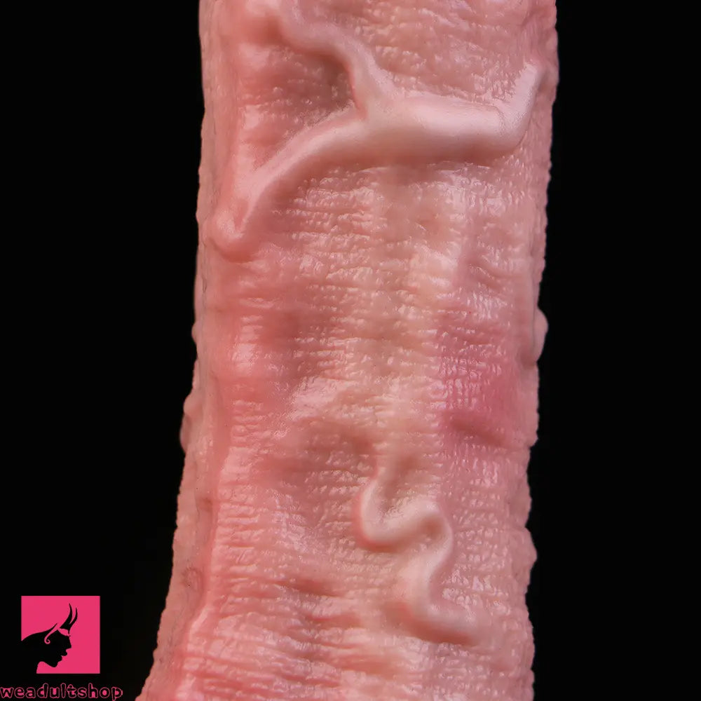7.2in Liquid Silicone Double Layer Real Cock Cumming Dildo For Ejacluting