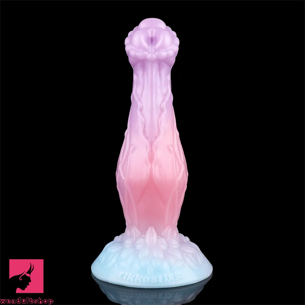 8.3in Inflatable Silicone Soft Fantasy Dildo Adult Toy For Gay Men Cock