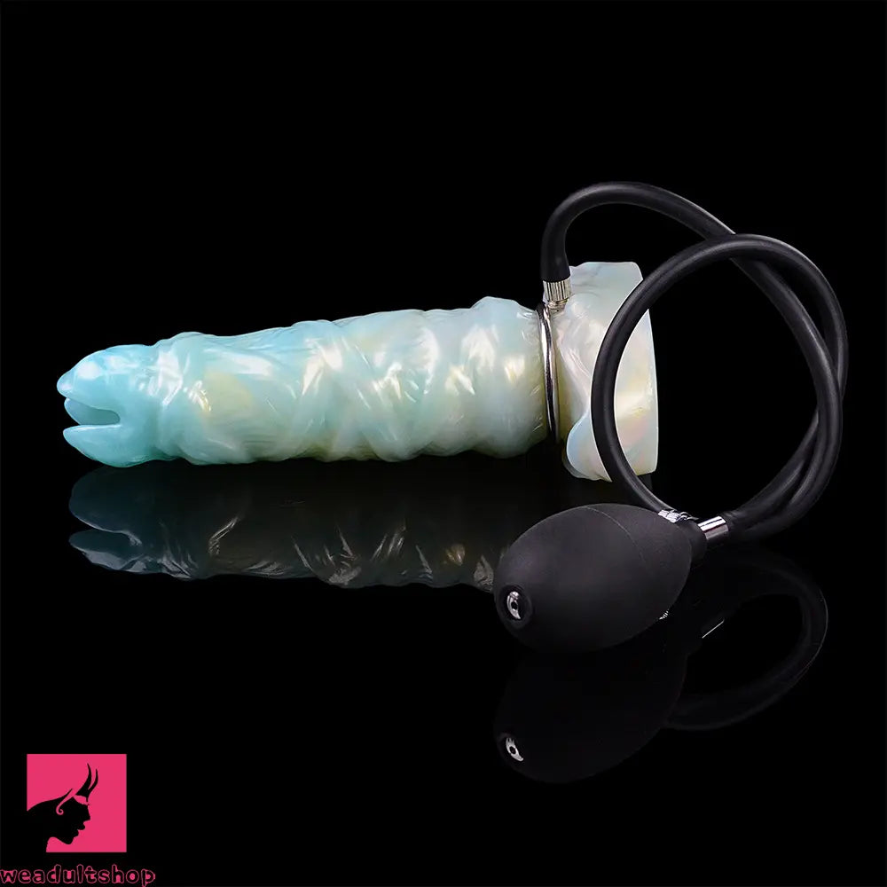 8.14in Ovipositor Egg Laying Inflatable Dildo For Cock Sex Performance