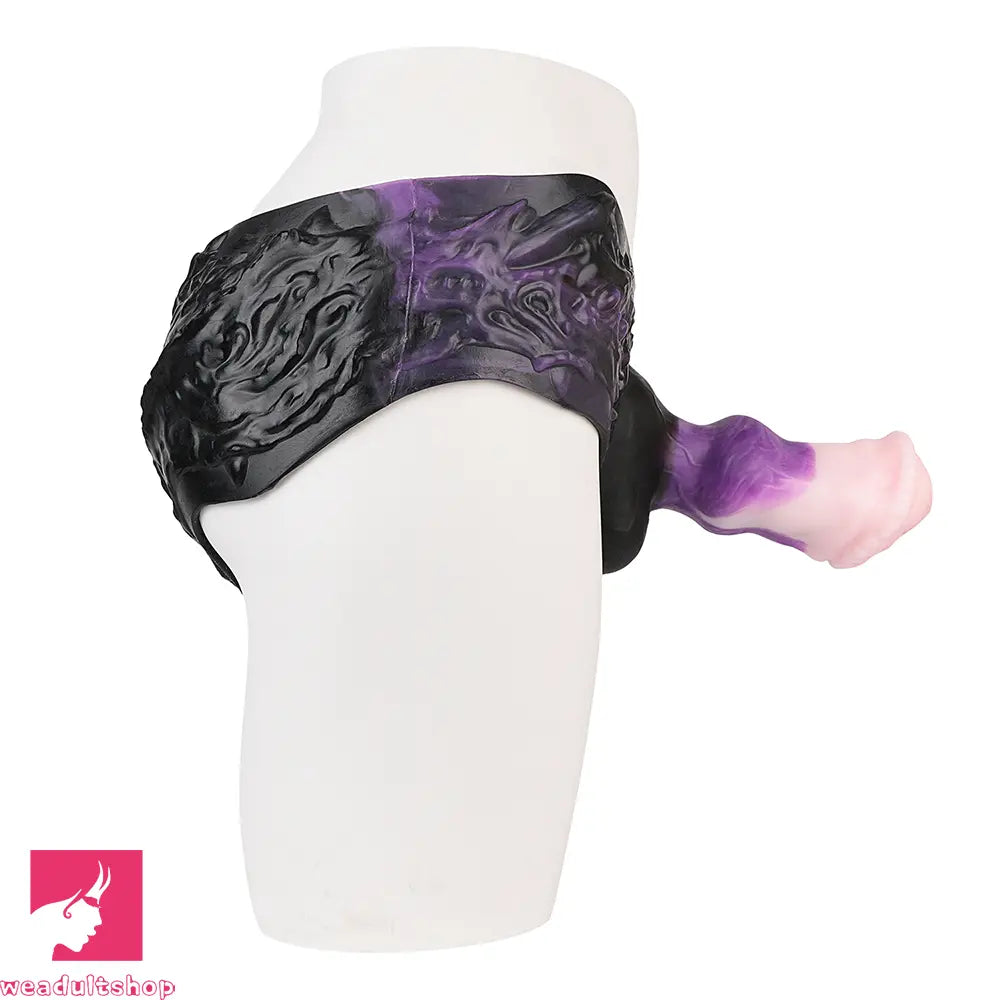 7.99in Silicone Strap on Wearable Hollow Dildo Panty Fantasy Soft Love Toy