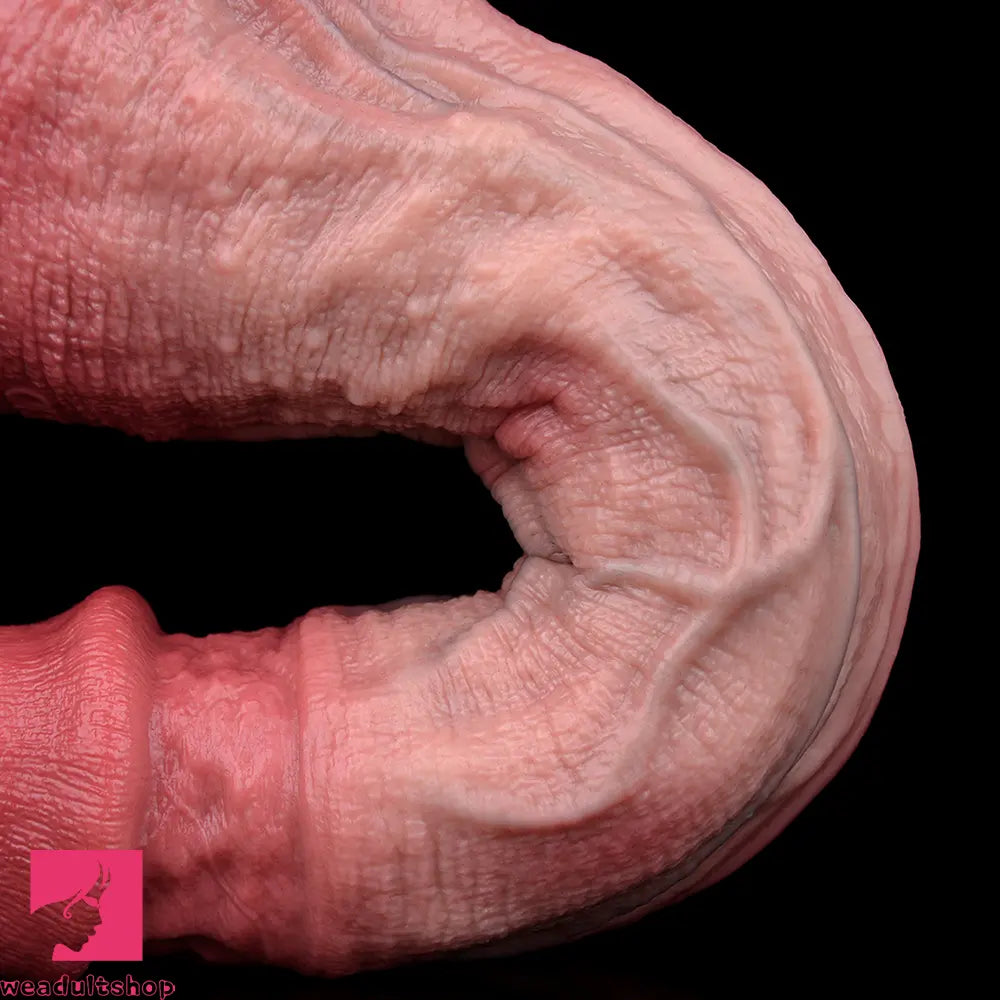 10.12in Couple Sex Game Toy Dual Density Silicone Ejaculating Real Dildo