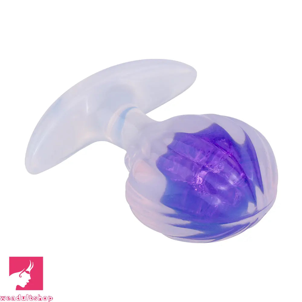 3.27in 3.86in Silicone Butt Plug Dildo Vaginal Massager & Anal Stimulator