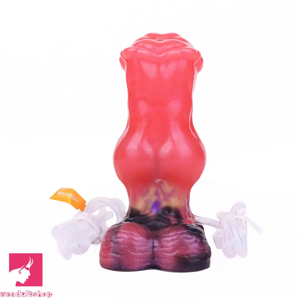 5.43in Fantasy Horse Knotted Silicone Flexible Inflatable Spraying Water Dildo