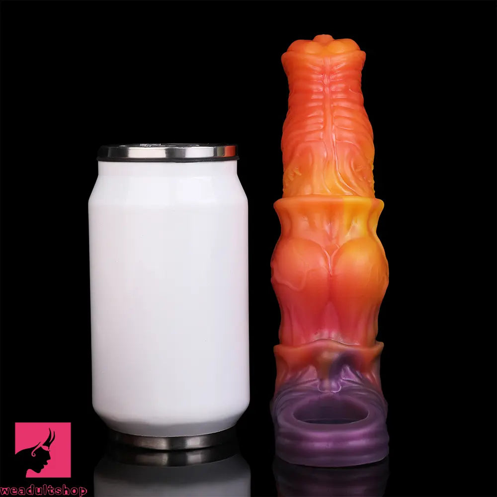 7.59in Warhorse Cock Fire Vein Gradient Tone Cock Dildo Sleeve Love Toy