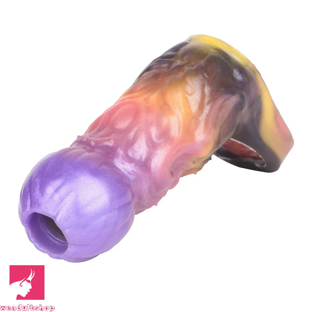 4.72in Ogma Fantasy Odd Silicone Soft Dildo Sleeve Cock Extender Toy