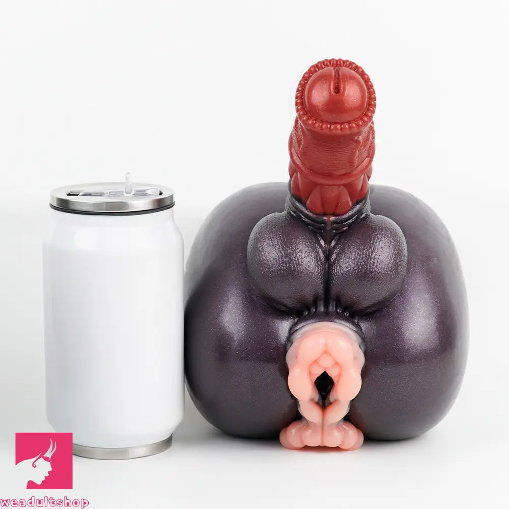 7.67in Silicone Odd Horse Dildo Masturbator Heavy Duty Suction Cup