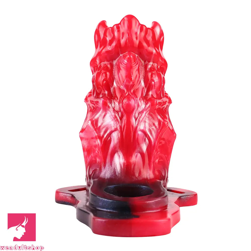 5.39in Hollow Dildo Silicone Soft Fantasy Odd Strap on Cock Sleeve Love
