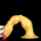 8.07in 11.22in Gold Silicone Large Anal Plug Penis Dildo Anal Exercises