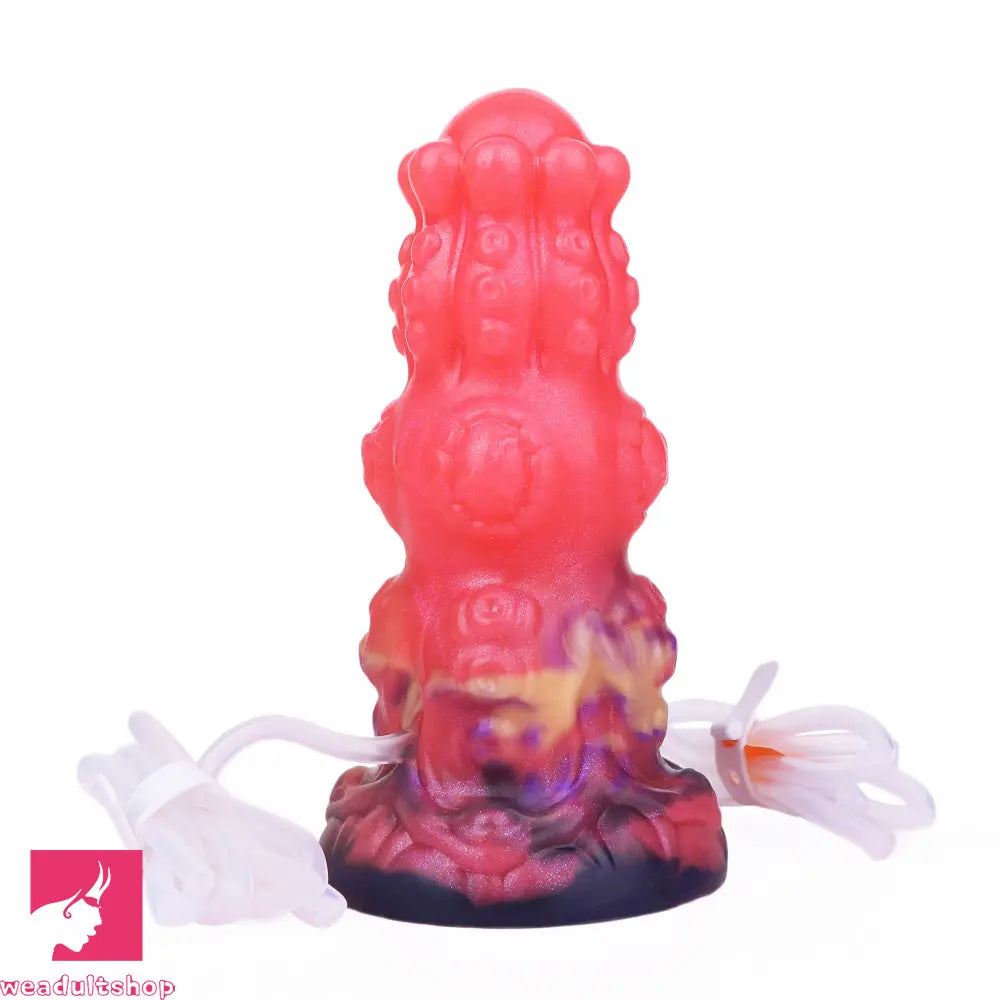 5.91in Fantasy Weird Silicone Soft Inflatable Spraying Water Dildo For Sex