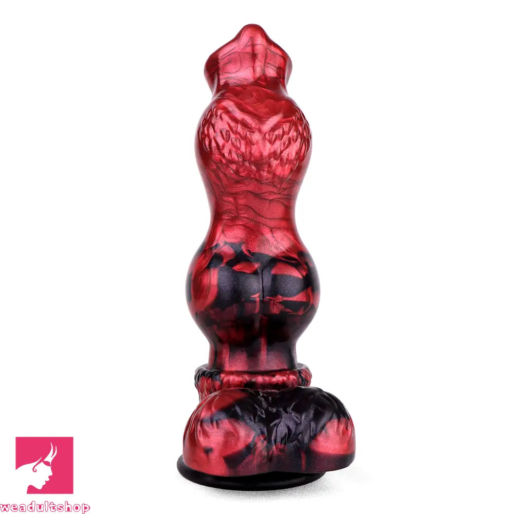 9.25in Knotted Dog Silicone Monster Creature Dildo Couple Foreplay Cock
